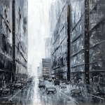 City-at-Night-16x16 by Bob Bradshaw