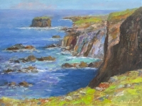 Cliffs-by-the-Sea-9x12 by Bob Bradshaw