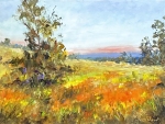 Field-of-Orange-9x12 by Bob Bradshaw