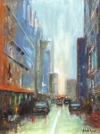 Narrow-Side-Street-12x9 by Bob Bradshaw