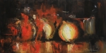 Onions in Red 8x16 by Bob Bradshaw
