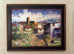 Black frame for large painting