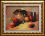 Chesley Whitney-Four Plums-9x12c
