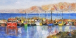 Eilat Harbor 8x16 by Bob Bradshaw
