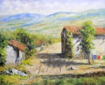 The-Village-24x30 by Bob Bradshaw