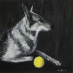 The Yellow Ball 12x12 by Bob Bradshaw